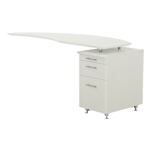Medina™ Right Curved Desk Return w/ Pencil/Box/File Pedestal