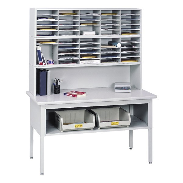 E-Z Sort Mail-Sorting Station - Table, Riser & Two Sorters shown