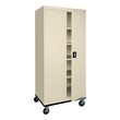 Transport Series Double-Door Mobile Storage Cabinet (46" W x 24" D x 78" H)