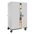 Transport Series Double-Door Mobile Storage Cabinet (46" W x 24" D x 78" H)