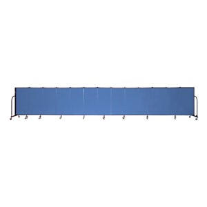 4' H Freestanding Portable Partition - 13 Panels (24' 1" L)