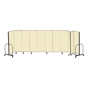 6' H Freestanding Portable Partition - 11 Panels (20' 5" L)