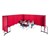 7' 4" H Freestanding Portable Partition - Multiple units shown