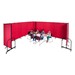 7' 4" H Freestanding Portable Partition - Multiple units shown
