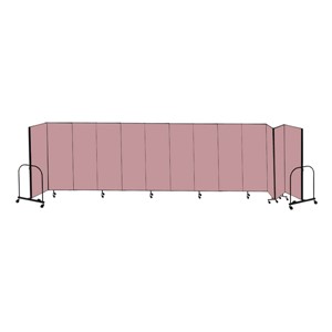 6' H Freestanding Portable Partition - 13 Panels (24' 1" L)