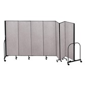 6' H Freestanding Portable Partition - Stone