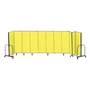 6' 8" H Freestanding Portable Partition - 11 Panels (20' 5" L)