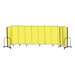 6' 8" H Freestanding Portable Partition - 11 Panels (20' 5" L)