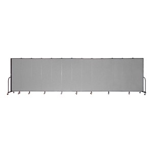 6' 8" H Freestanding Portable Partition - 11 Panels (20' 5" L)