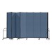 7' 4" H Heavy-Duty Freestanding Portable Partition - Seven Panels (13' 1" L)