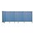 5' H Wall-Mount Partition - 7 Panels