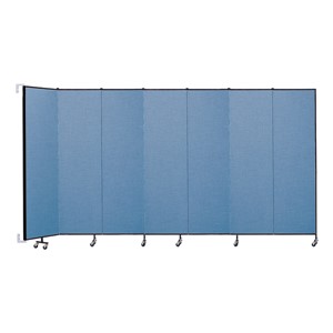 7' 4" H Wall-Mount Partition - Seven Panels