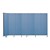7' 4" H Wall-Mount Partition - Seven Panels