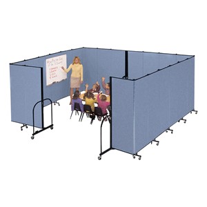 6' 8" H Freestanding Portable Partition