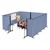 6' 8" H Freestanding Portable Partition