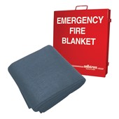 Emergency Fire Blanket w/ Cabinet