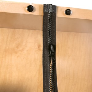 Damp/Dry Cabinet - Zipper Detail