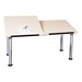 Adjustable-Height Split-Top Drafting Table
