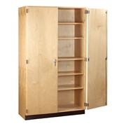 Tall Wood Storage Cabinet