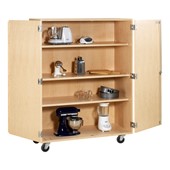 Mobile Shelf Storage Cabinet