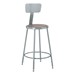 Metal Stool w/ Backrest
