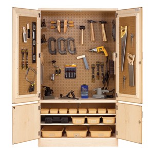 Woodworking Tool Storage Cabinet<br>Tote trays sold separately.