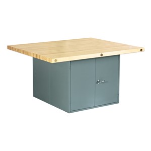 Four-Station Workbench w/ Four-Door Storage