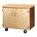 Mobile Storage Cabinet w/ Butcher Block Top