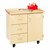 Mobile Storage Cabinet w/ Butcher Block Top, Three Drawers & One Door