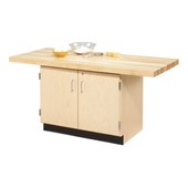 Two-Station Workbench w/ Cabinet