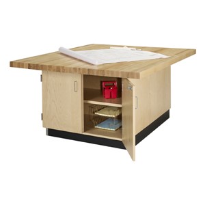 Four-Station Wood Workbench - Open