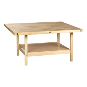 Four-Station Wood Workbench