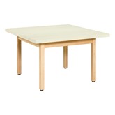 Solid Wood Art Table - Almond Laminate Top