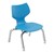 Flavors Preschool Chair w/ Nylon Glides & Chrome Frame (10"  H) - Cerulean