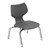 Flavors Preschool Chair w/ Nylon Glides & Chrome Frame (10"  H) - Charcoal