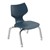 Flavors Preschool Chair w/ Nylon Glides & Chrome Frame (10"  H) - Navy