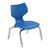 Flavors Preschool Chair w/ Nylon Glides & Chrome Frame (10"  H) - Persian Blue