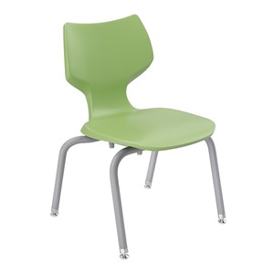 Flavors Stack Chair w/ Felt Glides & Platinum Frame (14" H)