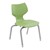 Flavors Stack Chair w/ Felt Glides & Platinum Frame (14" H)