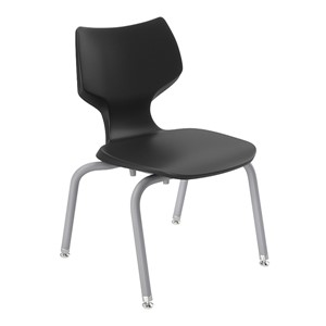 Flavors Stack Chair w/ Felt Glides & Platinum Frame (14" H)