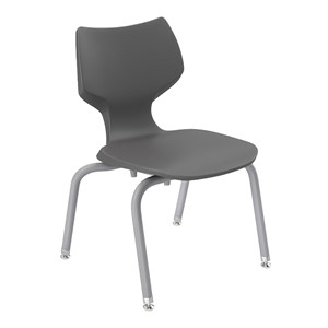 Flavors Stack Chair w/ Felt Glides & Platinum Frame (14" H)