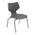 Flavors Stack Chair w/ Felt Glides & Platinum Frame (14" H)
