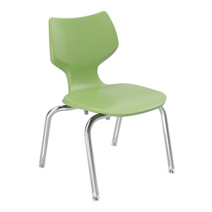 Flavors Stack Chair w/ Steel Glides & Chrome Frame (14" H)
