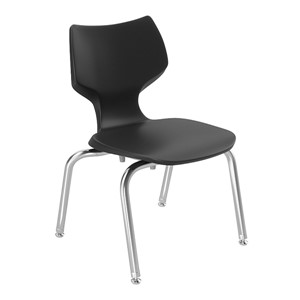 Flavors Stack Chair w/ Steel Glides & Chrome Frame (14" H)