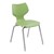 Flavors Stack Chair w/ Felt Glides & Platinum Frame (16" H)
