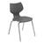 Flavors Stack Chair w/ Felt Glides & Platinum Frame (16" H)