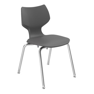 Flavors Stack Chair w/ Steel Glides & Chrome Frame (16" H)