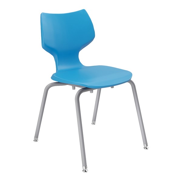 Flavors Stack Chair w/ Platinum Frame (18" H)
