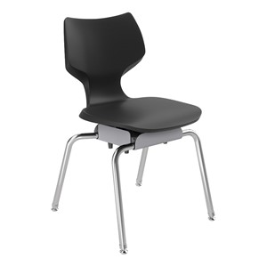 Flavors Noodle Chair w/ Steel Glides and Chrome Frame (18" H)
