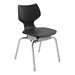 Flavors Noodle Chair w/ Steel Glides and Chrome Frame (18" H)